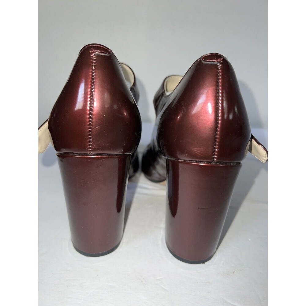 Marc Fisher Shoes Womens 8.5 Shaylie mary jane Pumps Heels Patent Leather granny - Picture 6 of 15